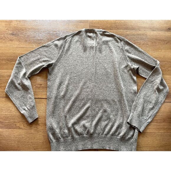 Crewneck Sweater with Long Sleeves and Ribbed Cuffs Linen Silk Men’s SZ Small - Picture 5 of 7